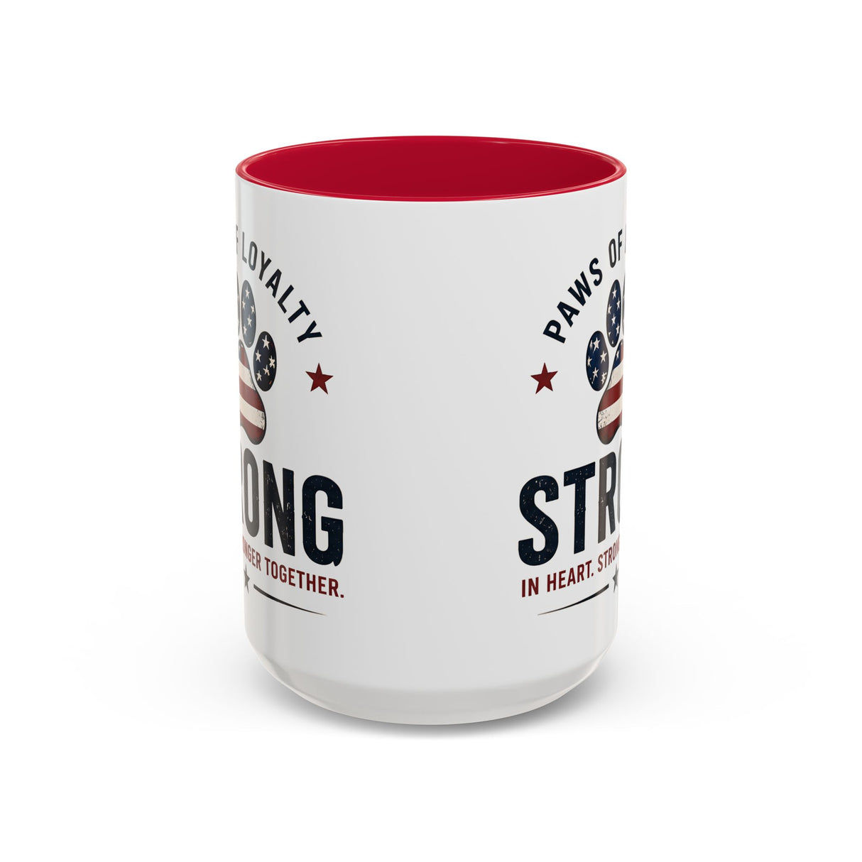 Patriotic 'Paws of Loyalty — Strong' Coffee Mug (15oz)