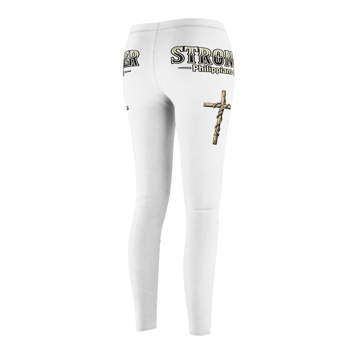 Stronger - Philippians 4:13 Women's Leggings — Faith Inspirational Fitness Yoga Pants