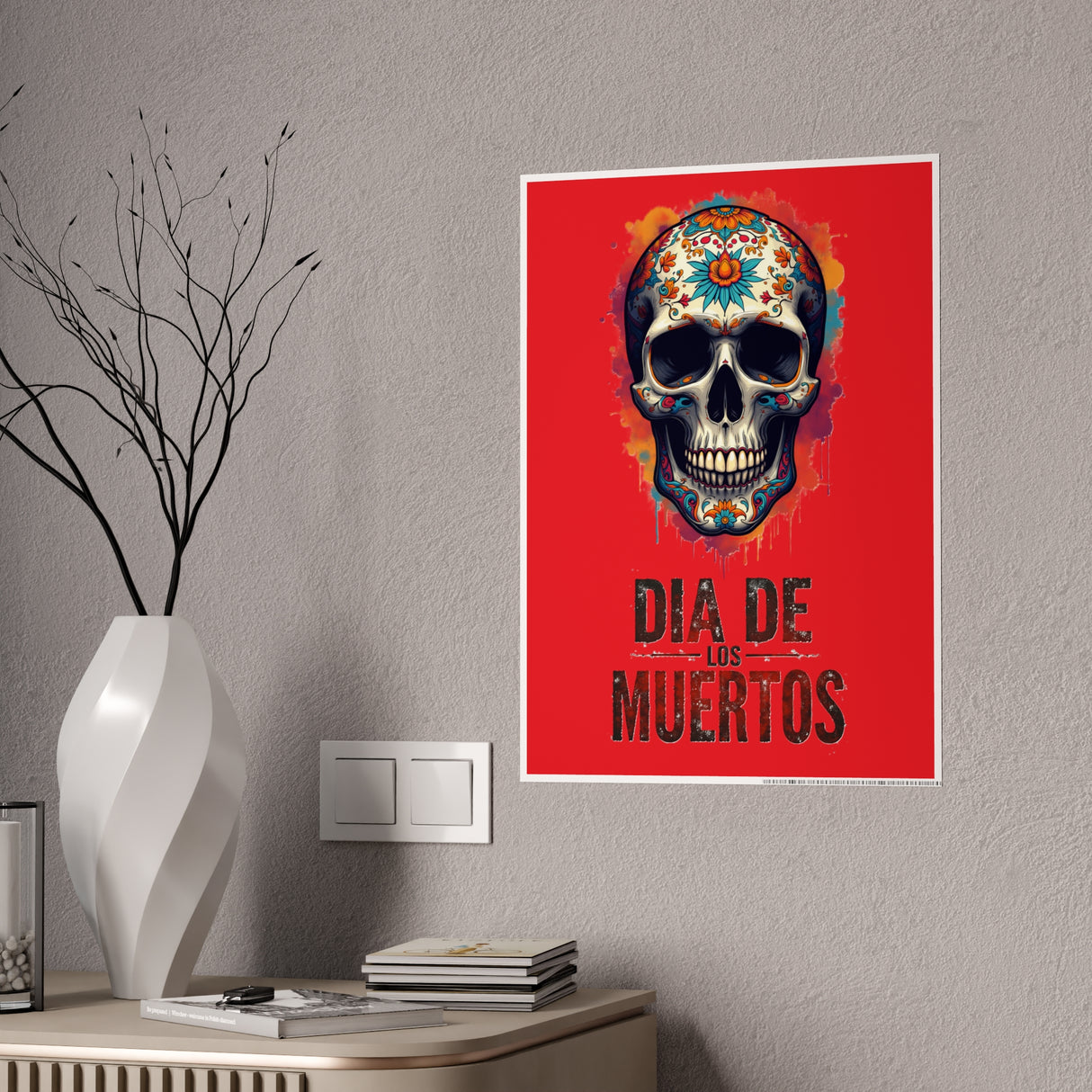 Dia de los Muertos Sugar Skull Poster | Gloss Poster