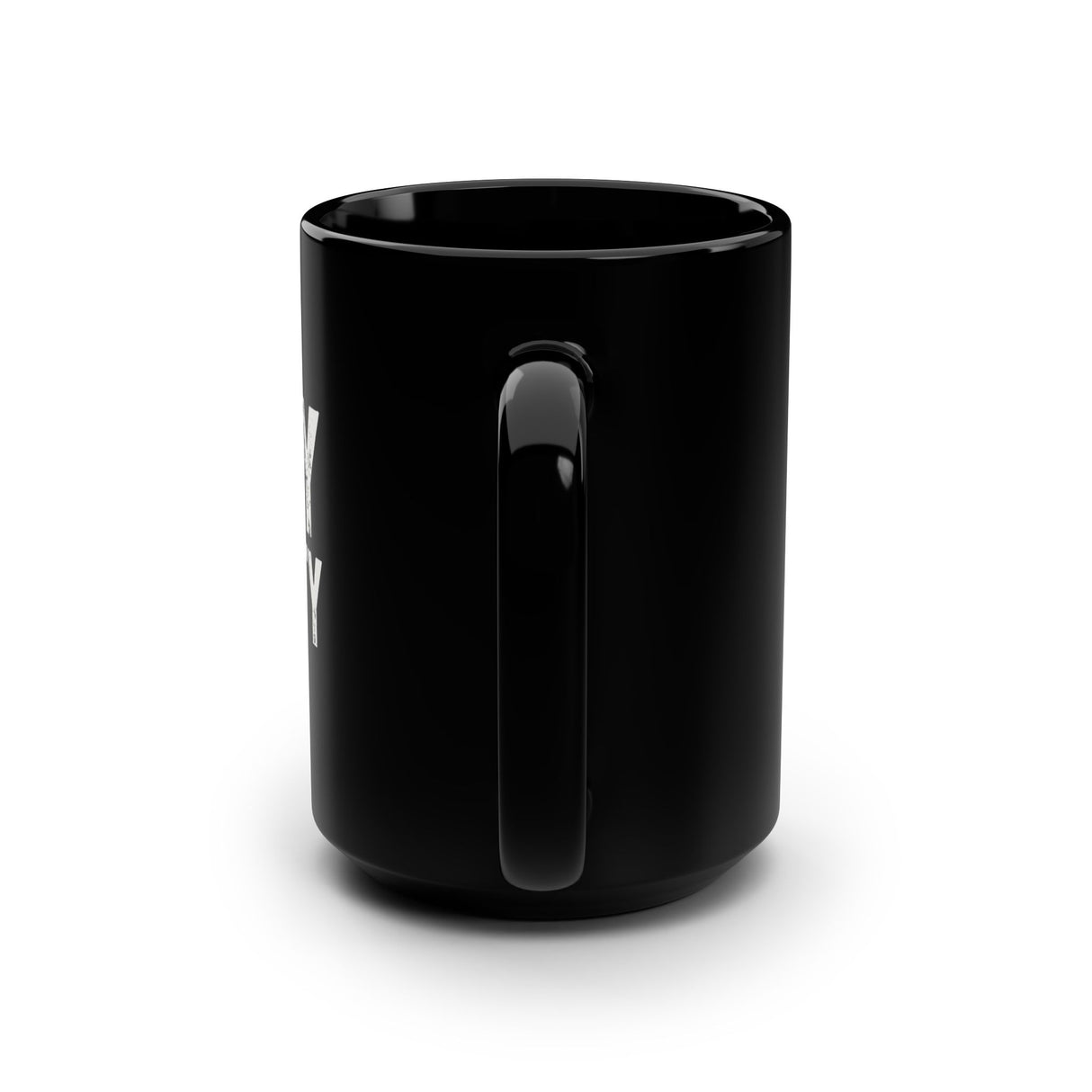 Defy Gravity-2. Black Mug, 15oz