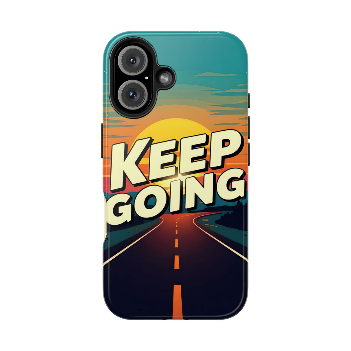 Keep Going Retro. Tough Phone Cases