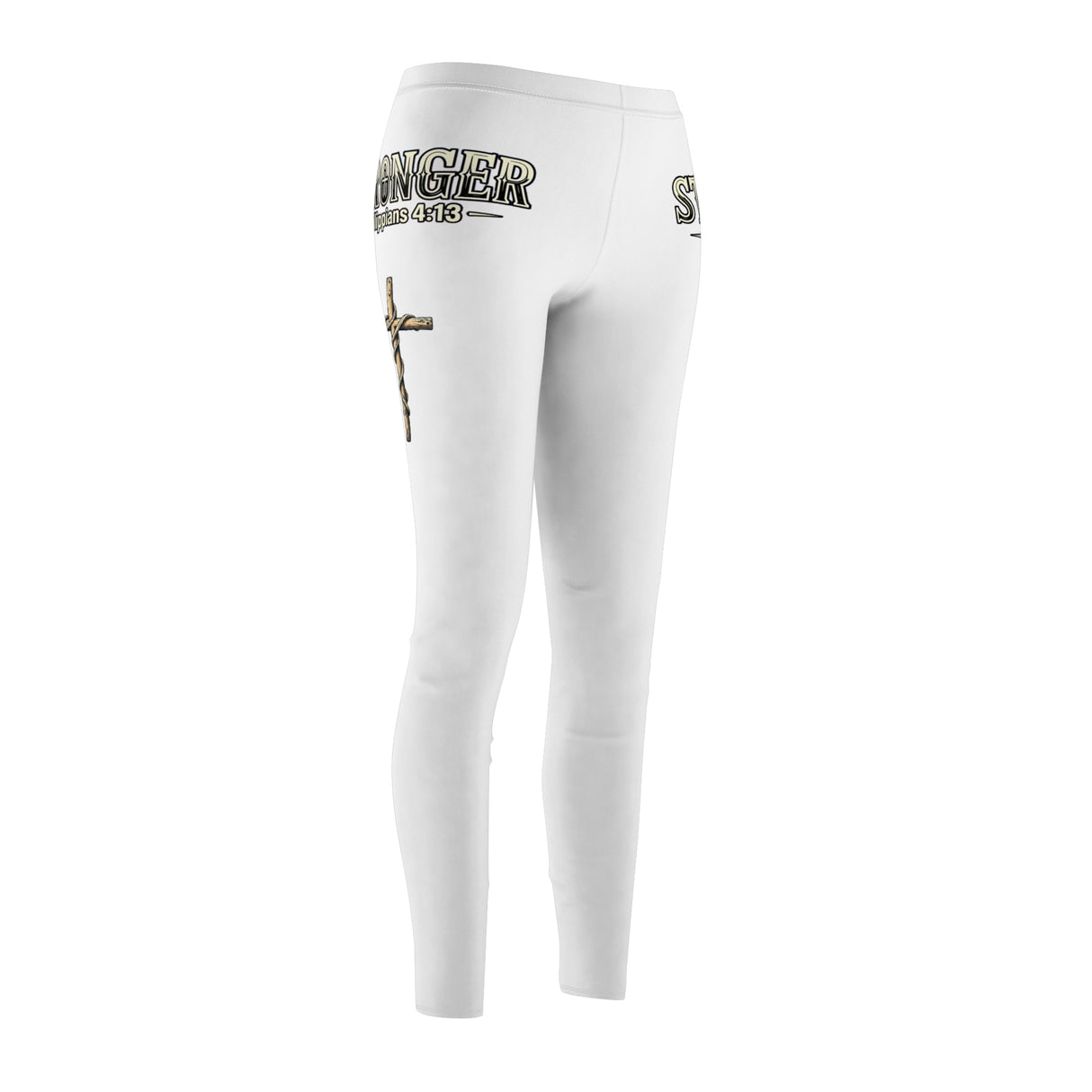 Stronger - Philippians 4:13 Women's Leggings — Faith Inspirational Fitness Yoga Pants
