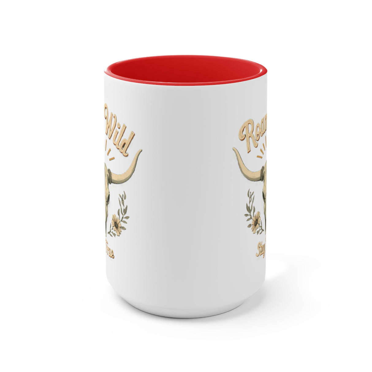 Roam Wild. Stay True. Accent Mugs