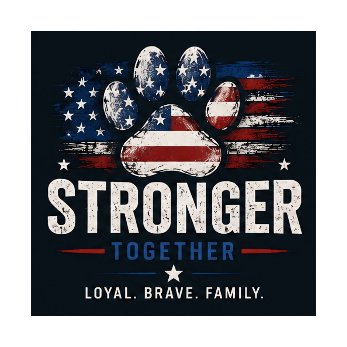 American Paw "Stronger Together" Matte Poster