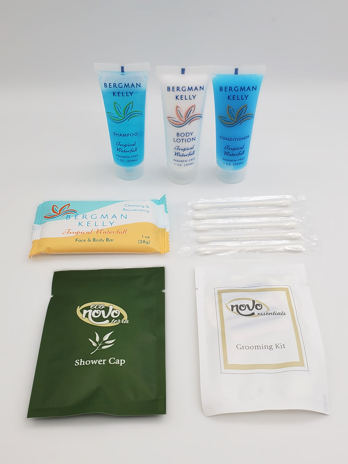Ginger and Lime Tropical Hotel Toiletries Bundle. vacation rentals, inns, bed and breakfasts, resorts, airlines, offices, gyms, business, vacations, military, first responders and more