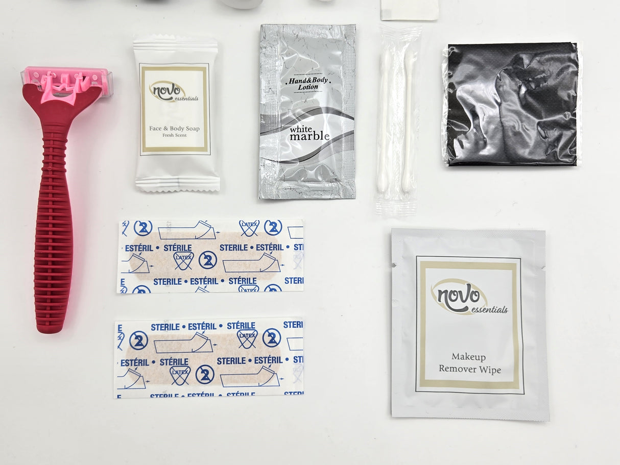 Woman Essentials Hygiene Kit. 50 x Case. Donations, NGOs, Emergency Relief, Shelters and more