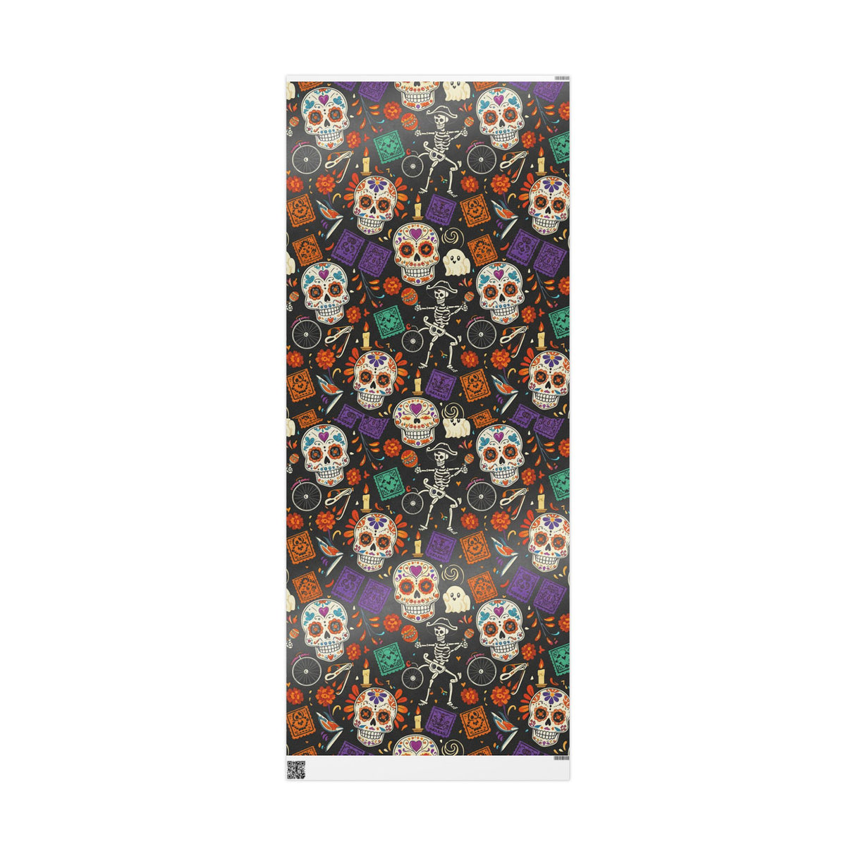 Day of the Dead Gift Wrap — Sugar Skull Halloween Wrapping Paper
