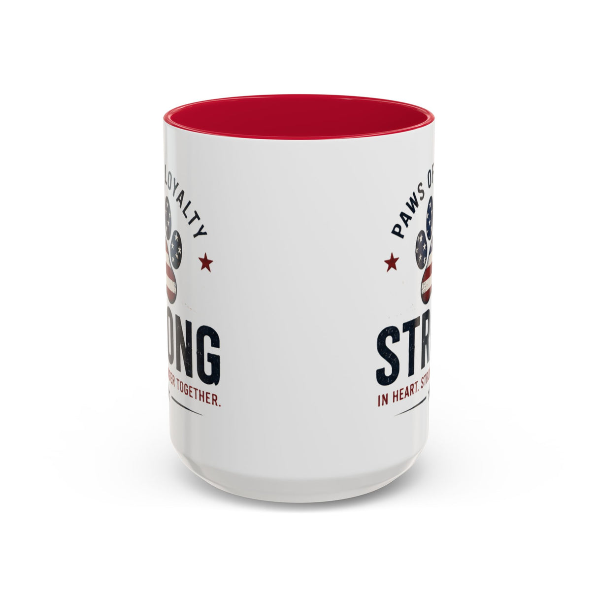 Patriotic 'Paws of Loyalty — Strong' Coffee Mug (15oz)
