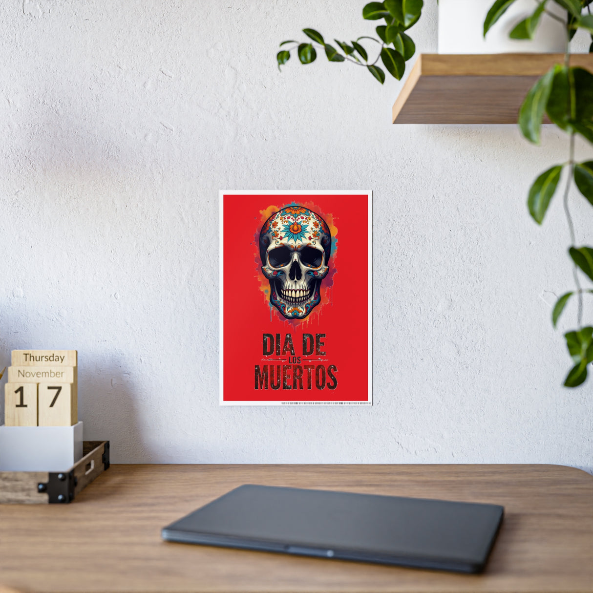 Dia de los Muertos Sugar Skull Poster | Gloss Poster