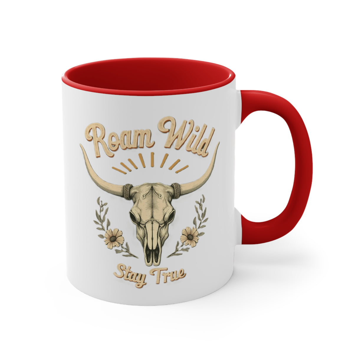Roam Wild. Stay True. Accent Mugs