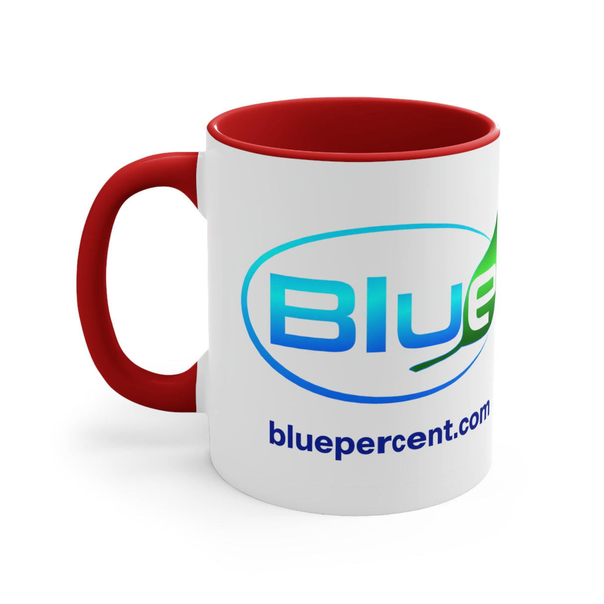 Blue Percent Accent Mugs