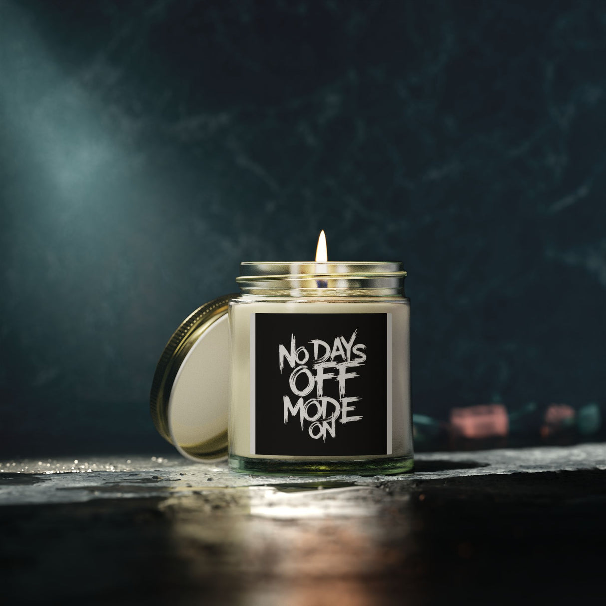 No Days Off Mode ON. Scented Candles. The candles come in 9 scents. Wax (4oz)