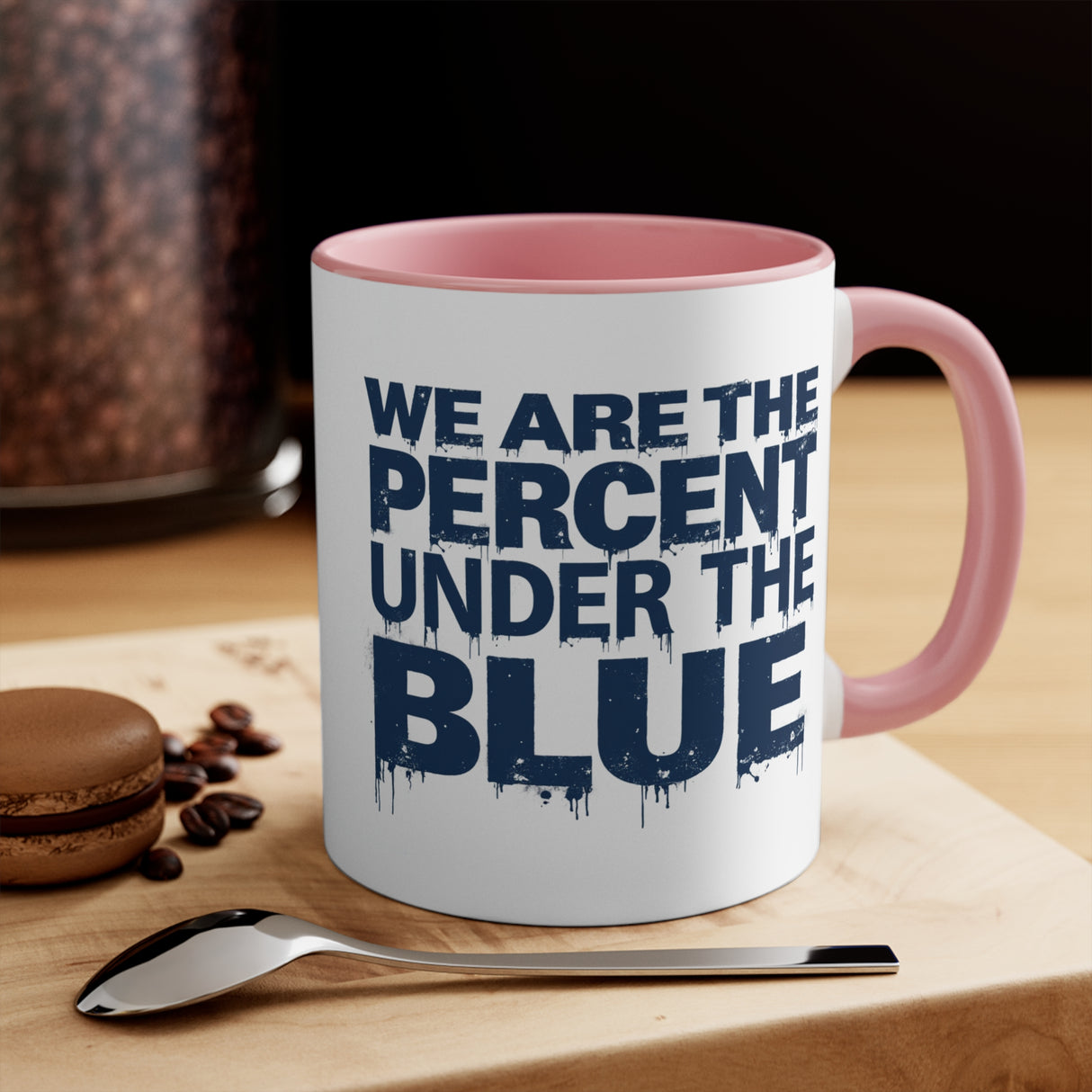 Blue Percent Accent Mugs