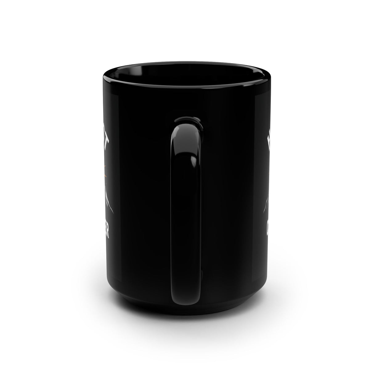 Hold Fast Climb Higher Black 15oz Mug — Mountain Adventure Coffee Cup