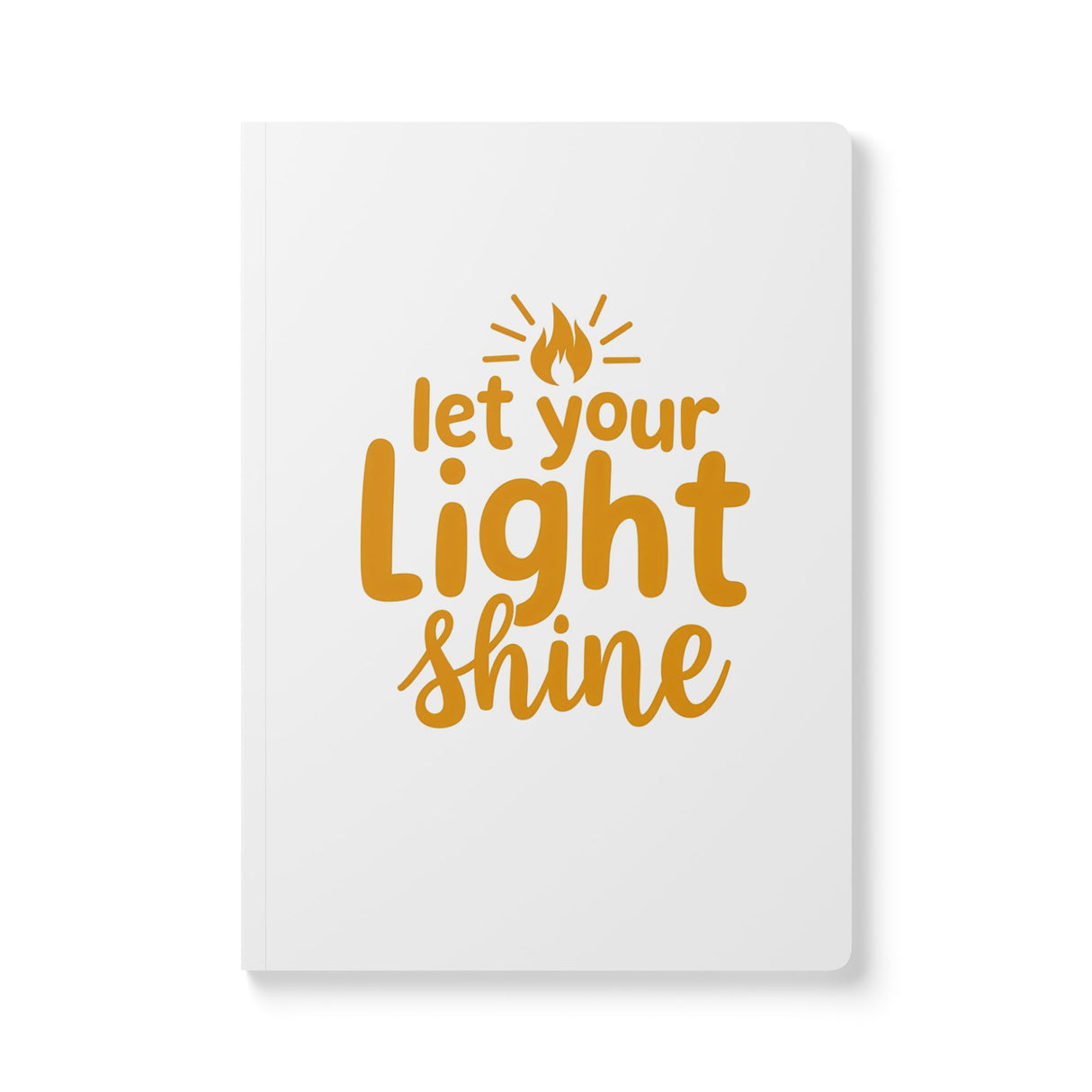 Double Sided. Cross. Let Your Light Shine. Softcover Journal (with Inside Prints)