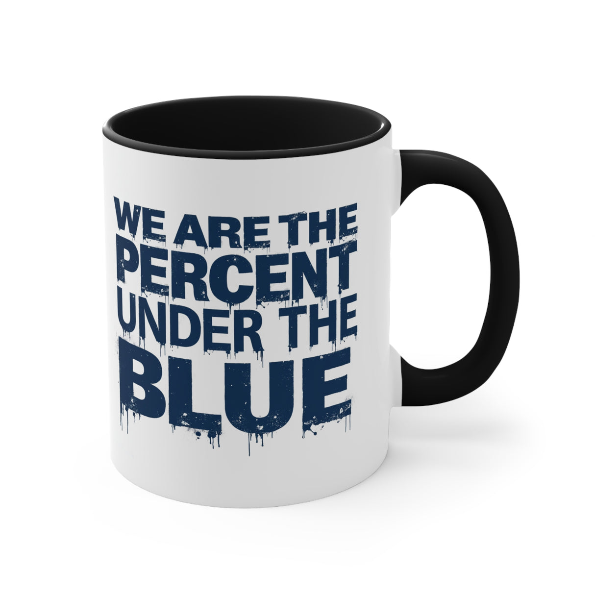 Blue Percent Accent Mugs