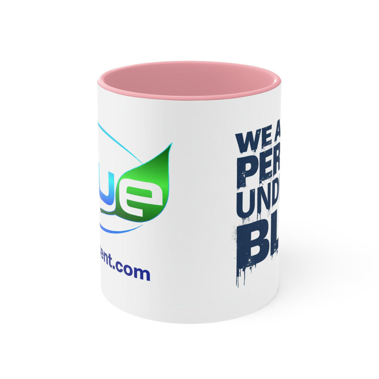 Blue Percent Accent Mugs