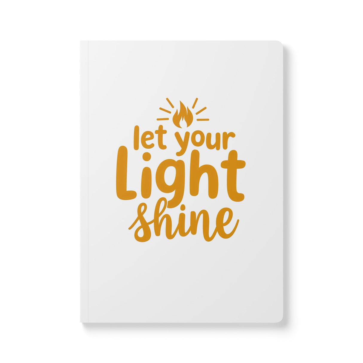 Double Sided. Cross. Let Your Light Shine. Softcover Journal (with Inside Prints)