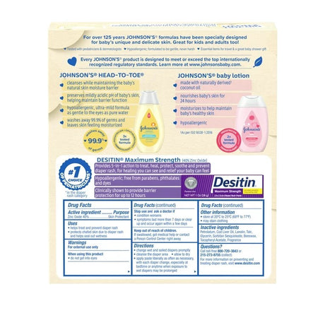 Baby Care Essentials Gift Set, Travel-Size, 3 items. Donations, NGOs, Emergency Relief, Shelters and more