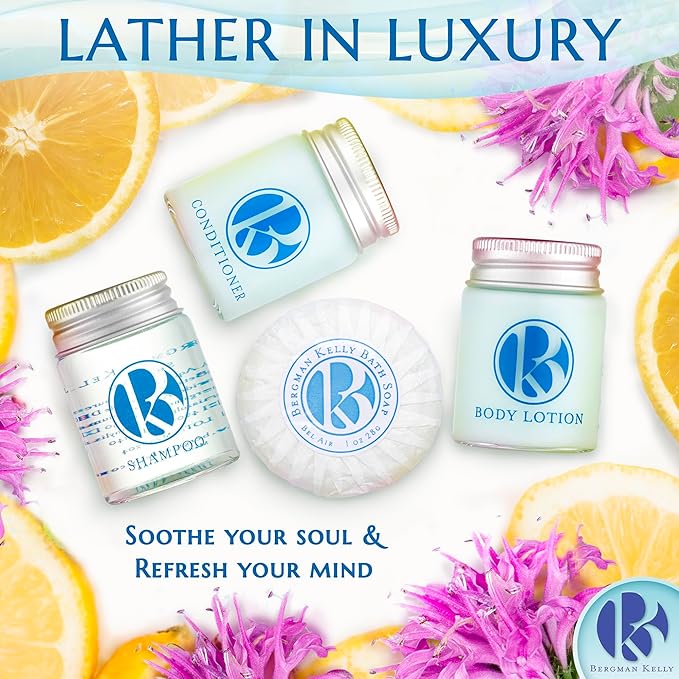 Luxury Hotel Bundle Toiletries. no ammonia, parabens, phthalates, or synthetic dyes; Vegan and cruelty-free