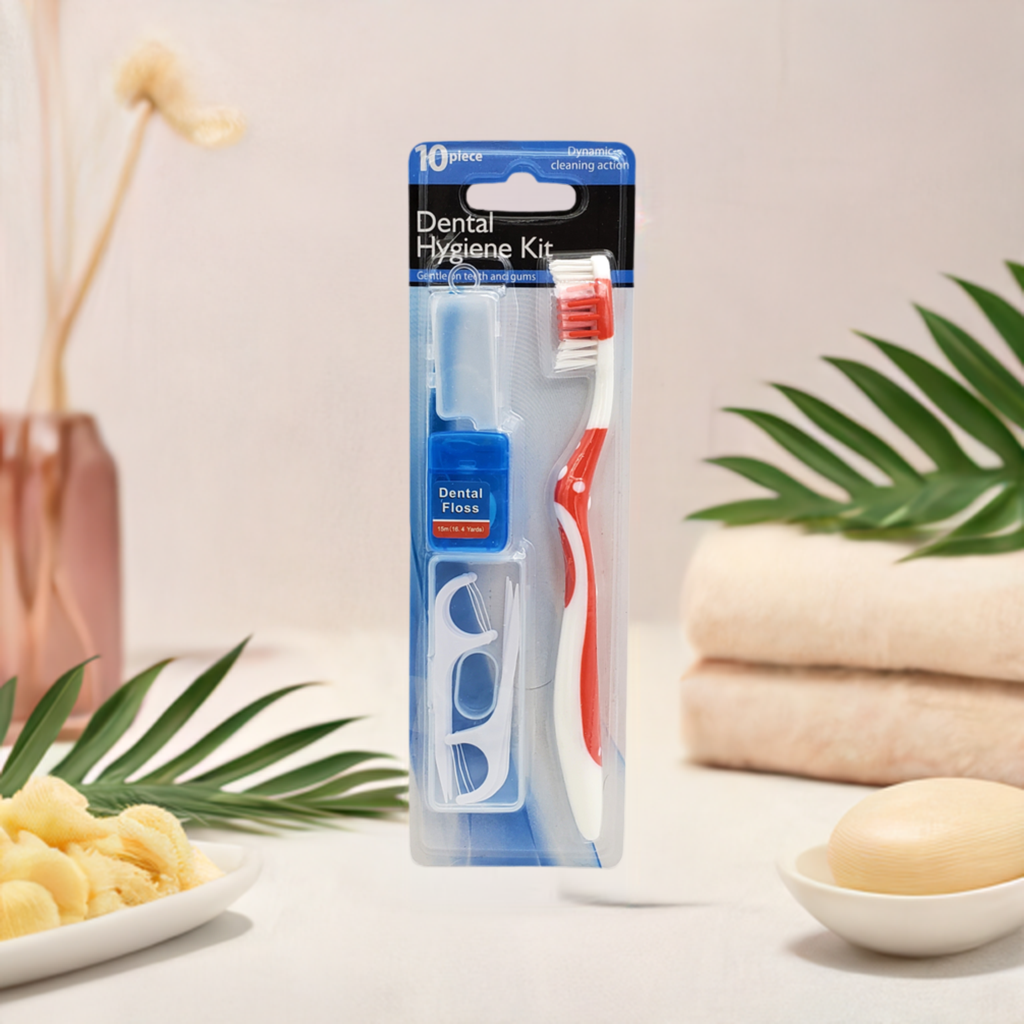 Dental 10 Pieces Kit. Complete Dental Care for Travel, Dental Clinic, Emergency Relief, Donations and More