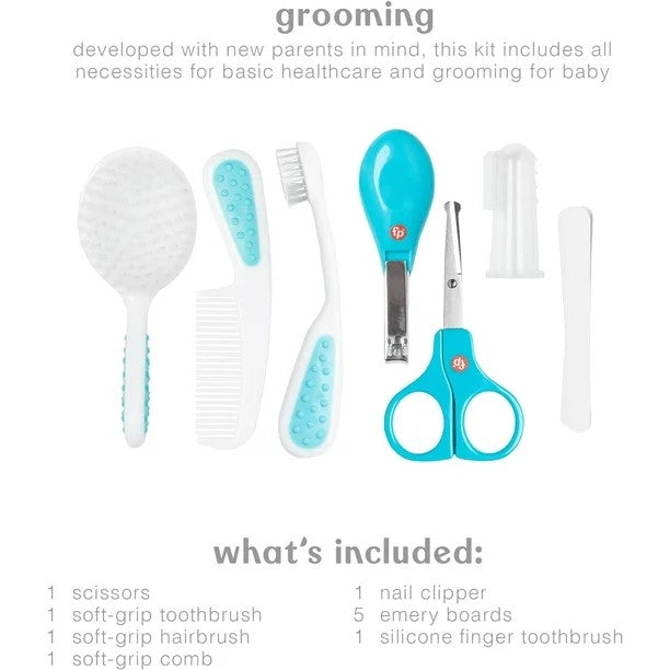 Fisher-Price Baby Grooming and Medical Kit for Newborns, 16 Pieces, 0+ Months. Registry, Travel, Gift, Donation