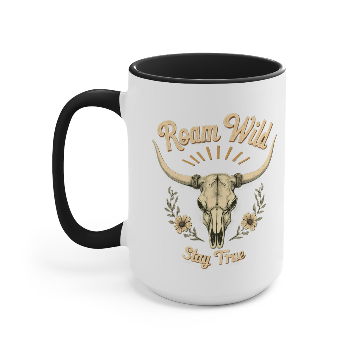 Roam Wild. Stay True. Accent Mugs