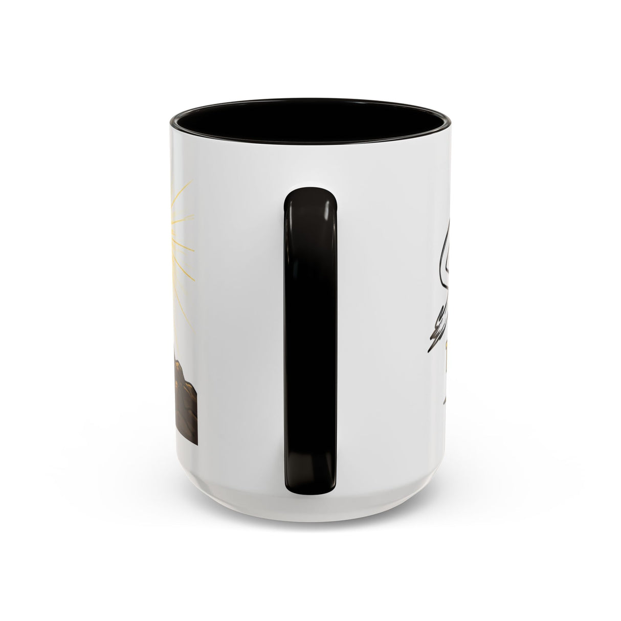 Inspirational Christian Coffee Mug — "Stronger Than Yesterday" Cross Design (11oz/15oz)