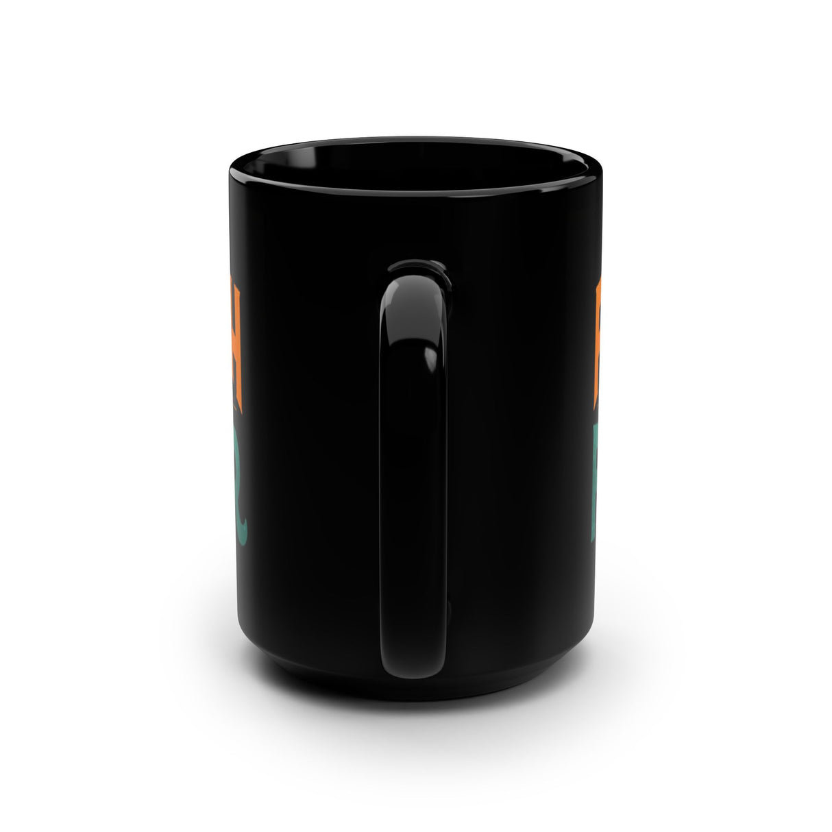 Faith Over Fear. Black Mug, 15oz