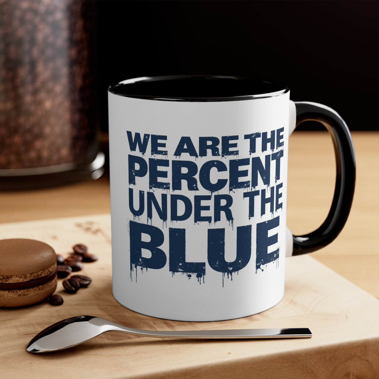 Blue Percent Accent Mugs