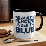 Blue Percent Accent Mugs