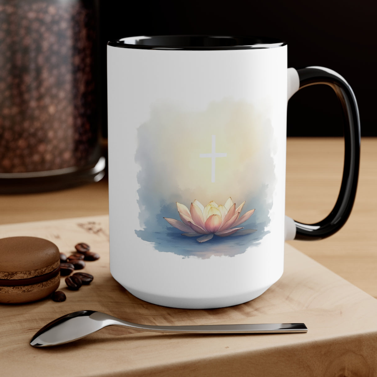 Let Your Light Shine Accent Mug — Inspirational Religious Coffee Cup