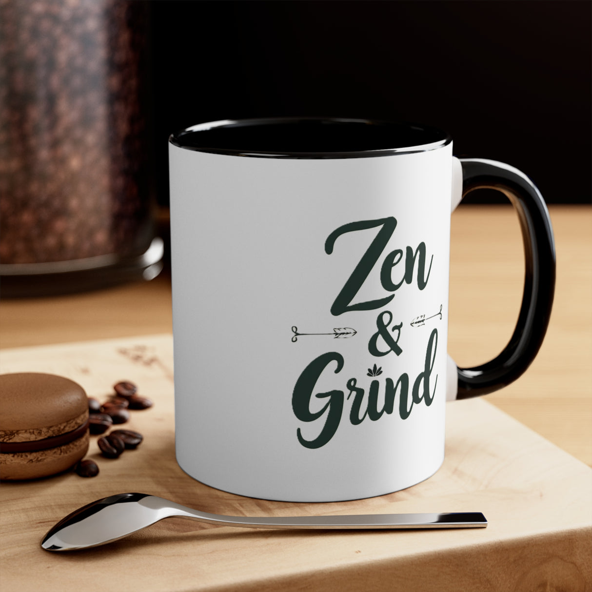 Zen & Grind. Accent Mugs