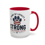 Patriotic 'Paws of Loyalty — Strong' Coffee Mug (15oz)