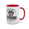 Patriotic 'Paws of Loyalty — Strong' Coffee Mug (15oz)