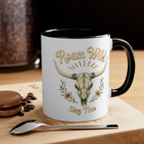 Roam Wild. Stay True. Accent Mugs