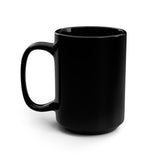 Run. Breathe. Thrive. Black Mug, 15oz