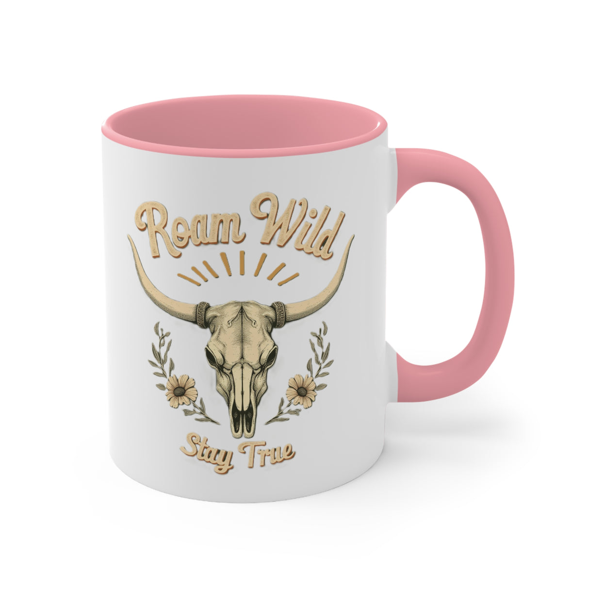 Roam Wild. Stay True. Accent Mugs