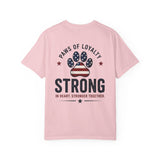 Paws of Loyalty American Flag Paw Print. Patriotic Strong