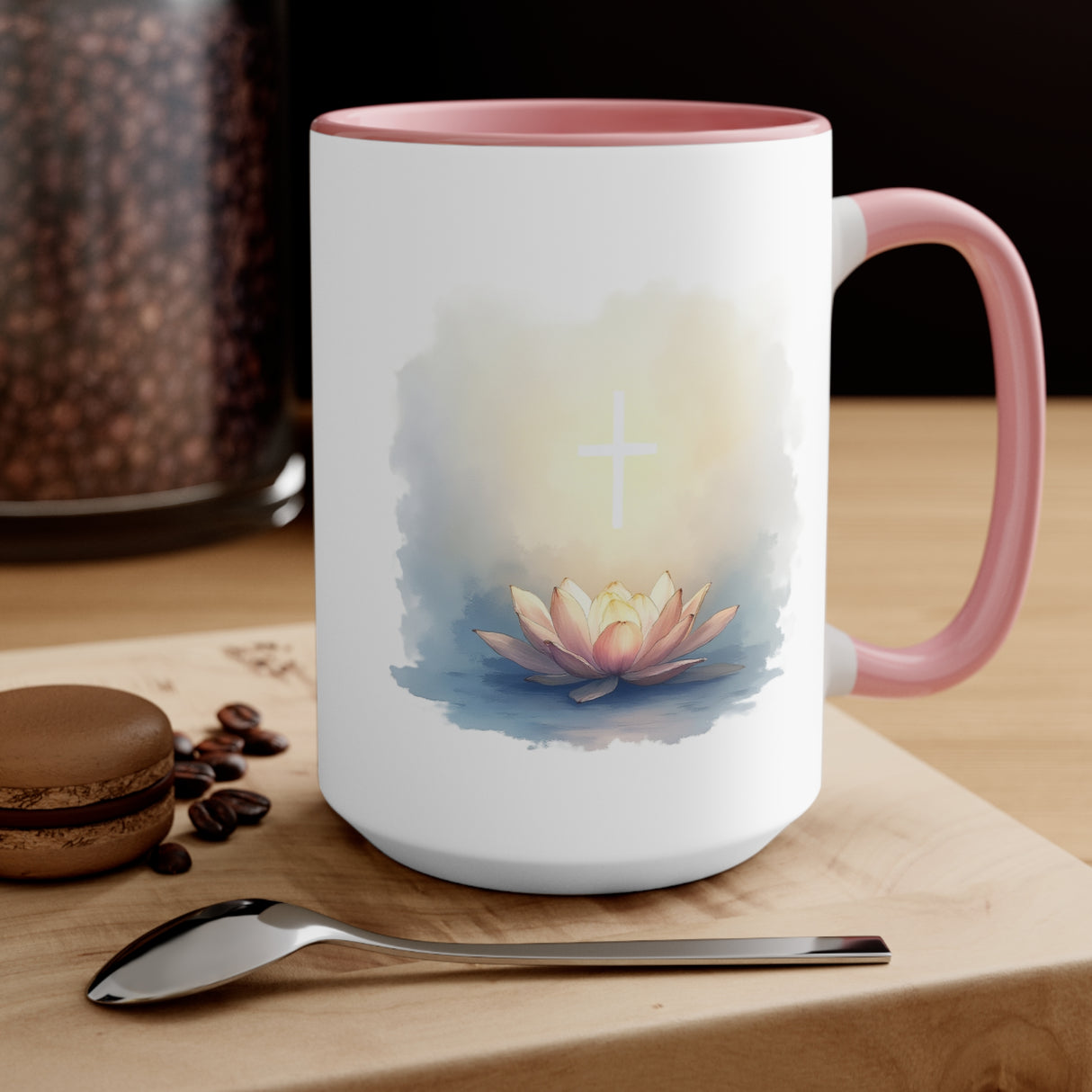 Let Your Light Shine Accent Mug — Inspirational Religious Coffee Cup