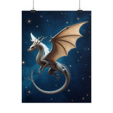 Fantasy Dragon Poster – Starry Night Rolled Art Print