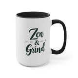 Zen & Grind. Accent Mugs