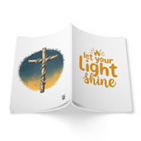 Double Sided. Cross. Let Your Light Shine. Softcover Journal (with Inside Prints)