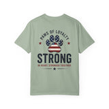 Paws of Loyalty American Flag Paw Print. Patriotic Strong