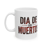 Day of the Dead Skull Ceramic Mug — Día de los Muertos Coffee Cup (11oz, 15oz)