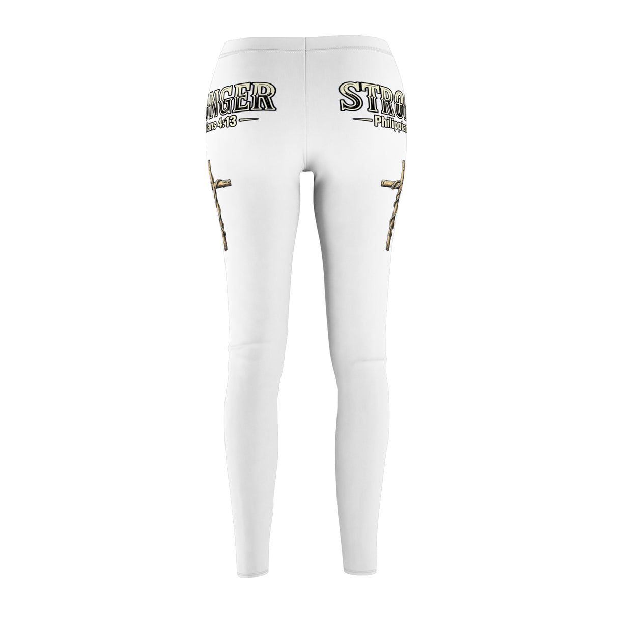 Stronger - Philippians 4:13 Women's Leggings — Faith Inspirational Fitness Yoga Pants