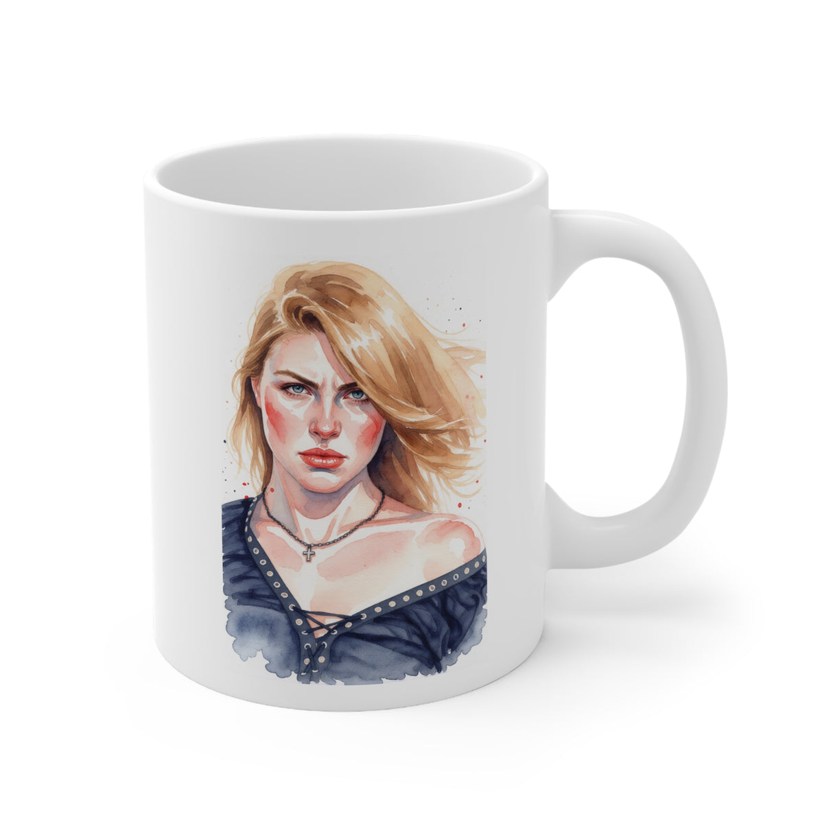 Winter. White Ceramic Mug, 11oz