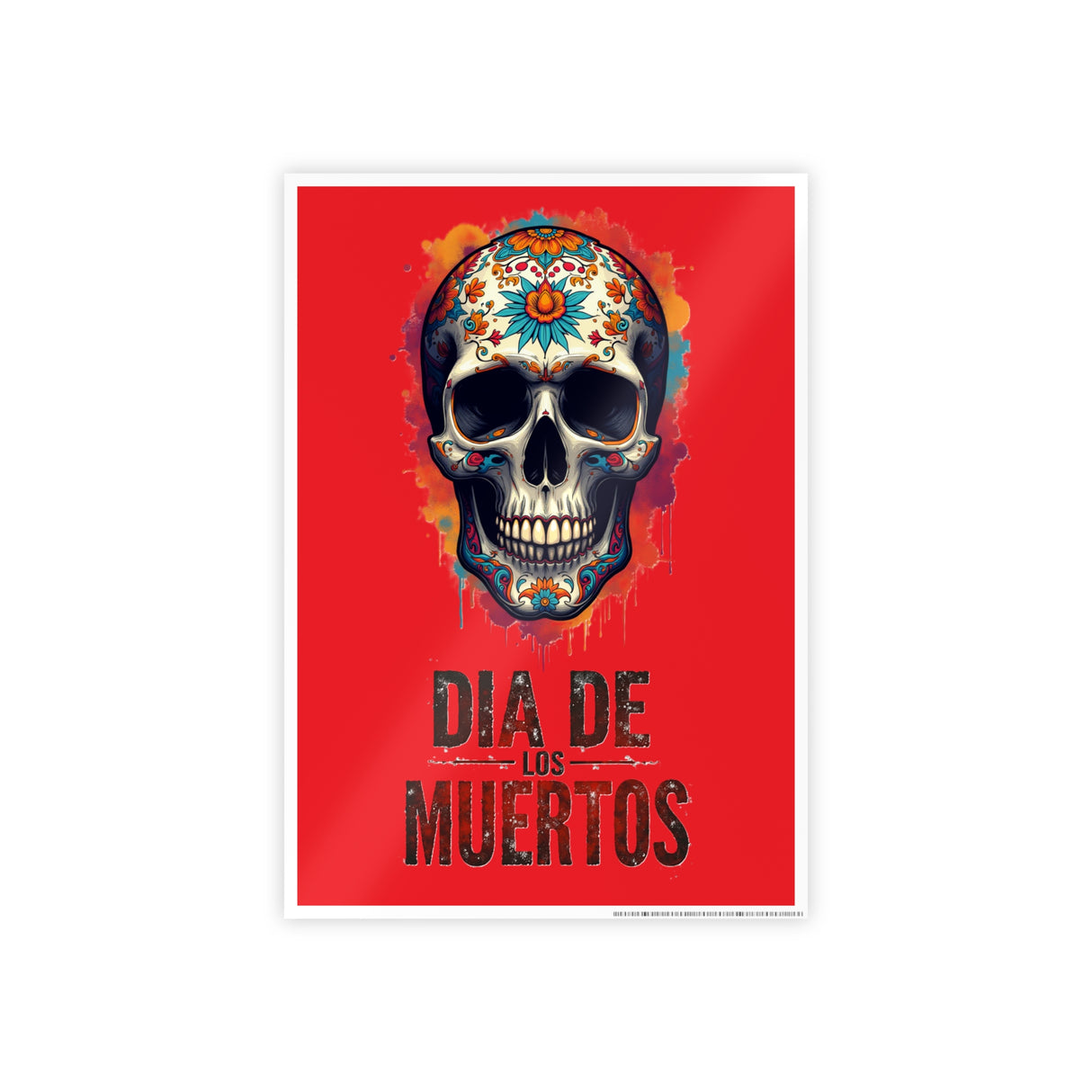 Dia de los Muertos Sugar Skull Poster | Gloss Poster