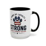 Patriotic 'Paws of Loyalty — Strong' Coffee Mug (15oz)