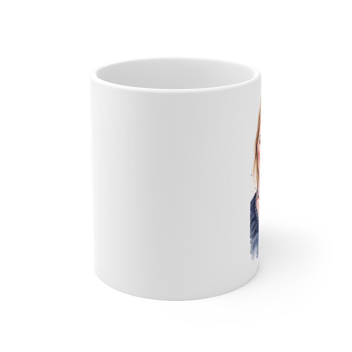 Winter. White Ceramic Mug, 11oz